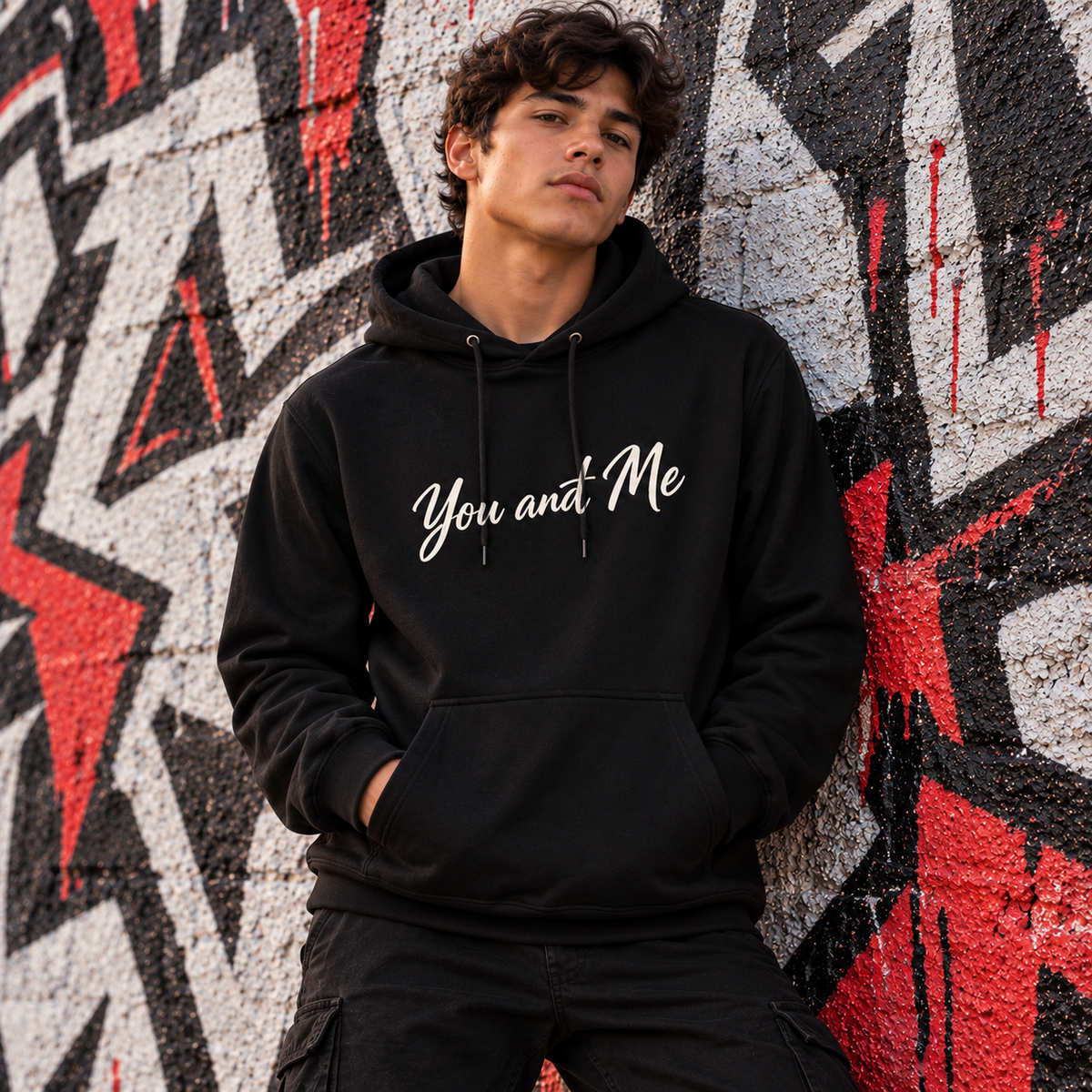 You and Me Premium Embroidered Hoodie | T219™ by Daniel D’ Tiger